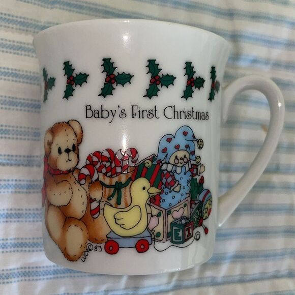Enesco Baby’s First Christmas vintage ceramic cup 1985 Lucy and me Lucy Rigg - Picture 7 of 9